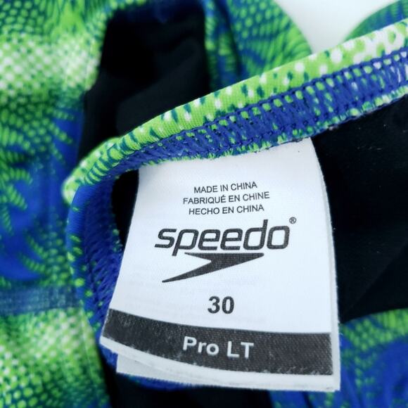 Speedo LT Pro Competitive Swimsuit Size 30 (XS) Women Green Blue Bathing Suit - Picture 5 of 6
